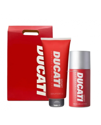 Titolo Ottimizzato SEO:
DUCATI SPORT COFANETTO REGALO UOMO SHOWER GEL 400 ML E DEODORANTE SPRAY 150 ML  8055519861743