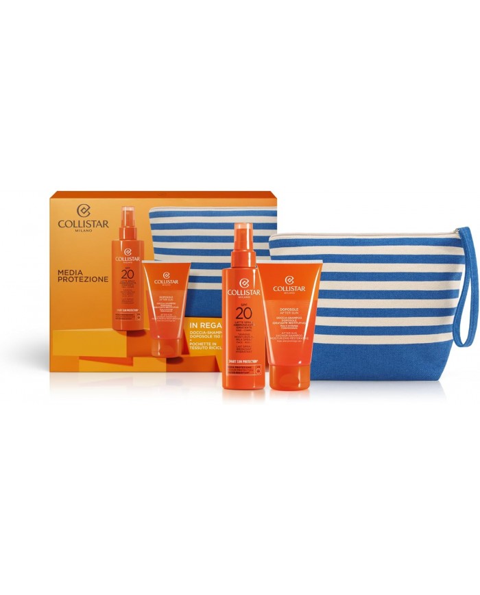 COLLISTAR Kit Solare Edizione Limitata SPF20 Latte + Doposole + Pochette