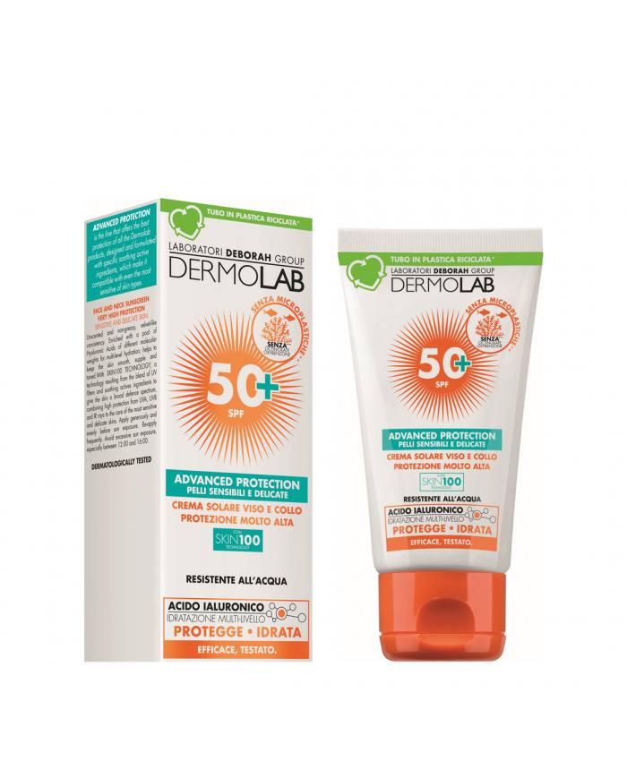 DERMOLAB CREMA SOLARE VISO E COLLO PROTEZIONE MOLTO ALTA SPF 50+ 50 ML 8009518491876