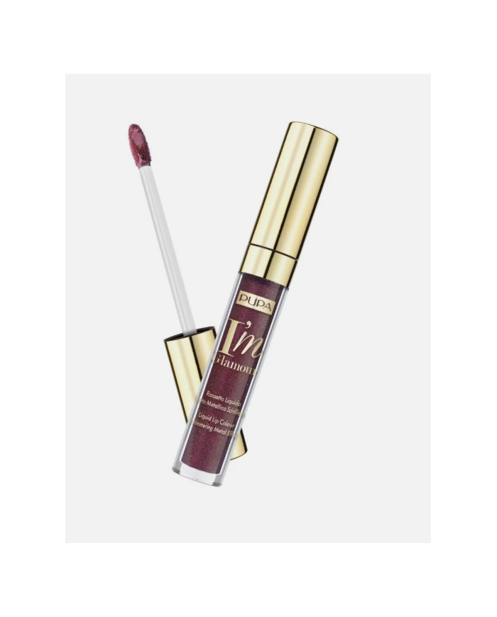 PUPA I'M GLAMOUR ROSSETTO LIQUIDO METALLICO 005 VIOLET BROWN