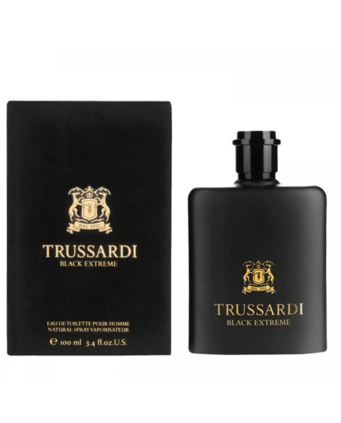 TRUSSARDI Black Extreme 100ml Eau De Toilette Profumo Uomo Spray 8011530994808