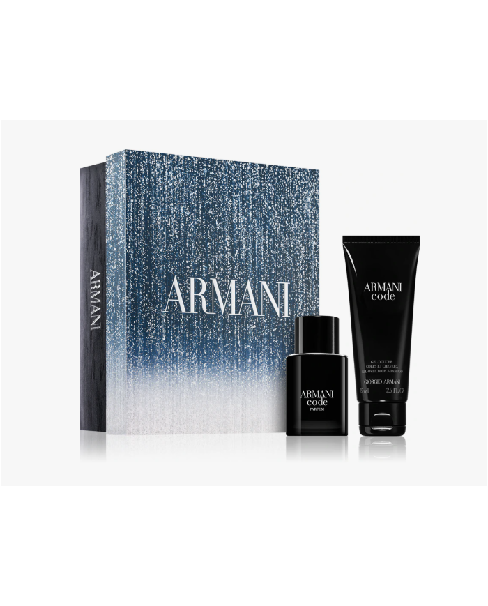ARMANI CODE COFANETTO PARFUM 50 ML + GEL DOCCIA PROFUMATO 75 ML KIT REGALO UOMO