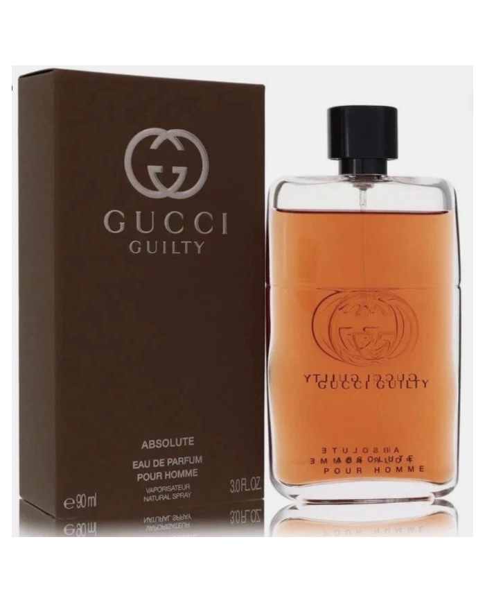 GUCCI GUILTY ABSOLUTE POUR HOMME EAU DE PARFUM PROFUMO UOMO SPRAY 90 ML