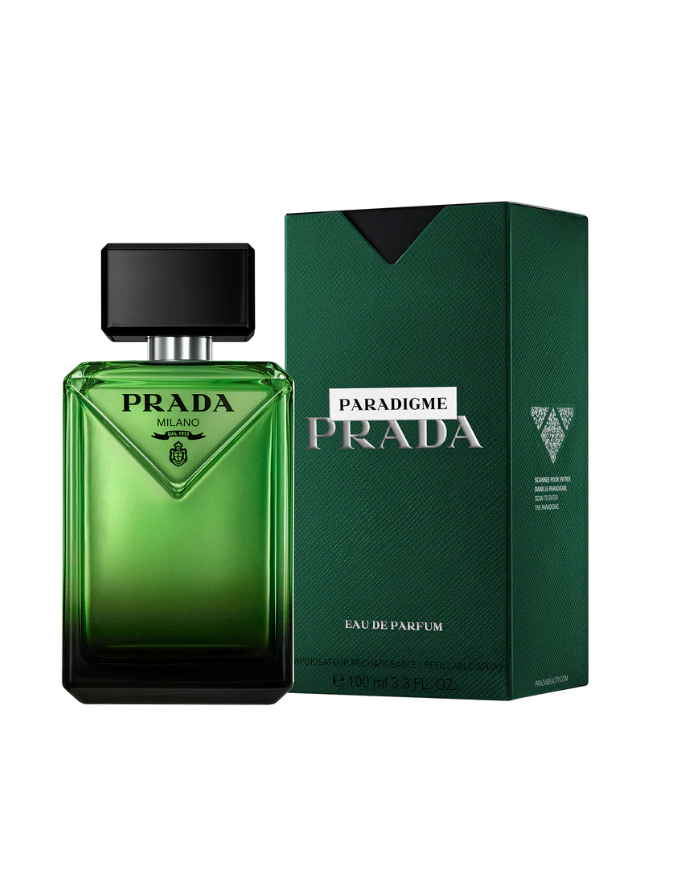 PRADA PARADIGME EAU DE PARFUM PROFUMO UOMO SPRAY RICARICABILE 100 ML