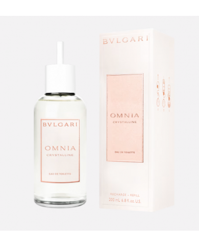 BULGARI Omnia Crystalline Ricarica 200ml Donna Eau De Toilette EDT Originale