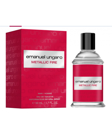 EMANUEL UNGARO METALLIC FIRE EAU DE TOILETTE PROFUMO UOMO SPRAY 50 ML 8056860213007
