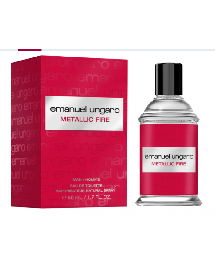 EMANUEL UNGARO METALLIC FIRE EAU DE TOILETTE PROFUMO UOMO SPRAY 50 ML 8056860213007