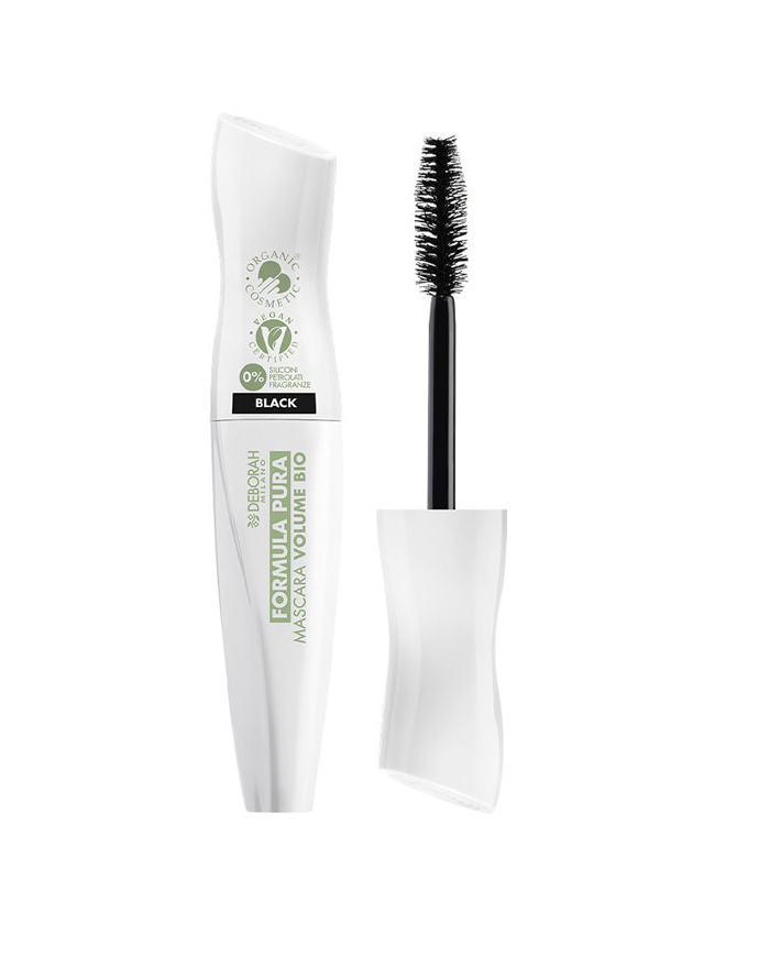 DEBORAH MILANO MASCARA FORMULA PURA VOLUME BIOLOGICO CERTIFICATO TONALITÀ NERO BLACK