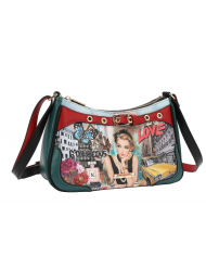 NICOLE LEE USA BORSA TRACOLLA SIGNATURE SABINA IMAGINES SET17459M DESIGN GLAMOUR