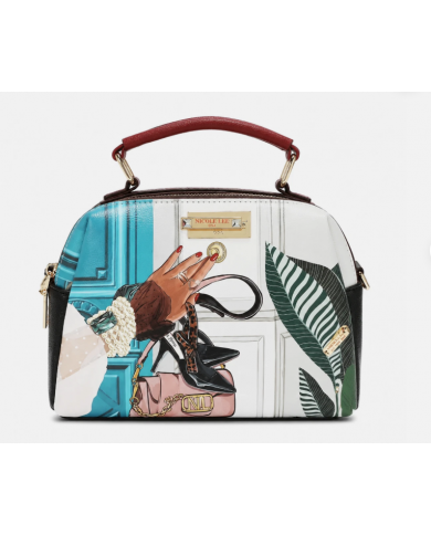 NICOLE LEE USA EMOTION BORSA BAULETTO TRACOLLA ART. SET17457M PELLE VEGANA 24 CM  191680178544