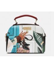 NICOLE LEE USA EMOTION BORSA BAULETTO TRACOLLA ART. SET17457M PELLE VEGANA 24 CM  191680178544