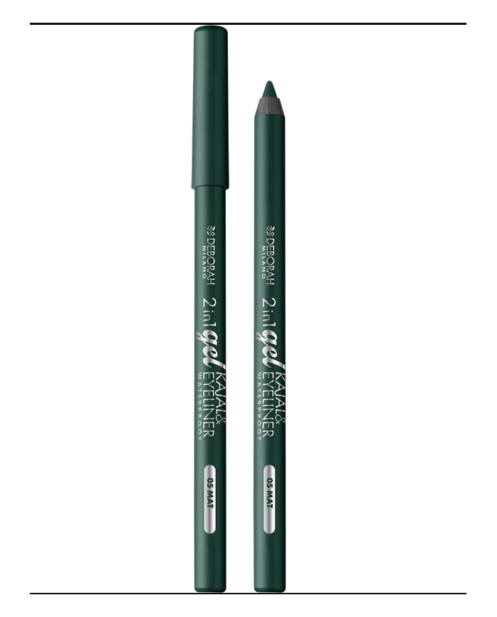 Deborah Matita Occhi 2in1 Gel Kajal & Eyeliner Waterproof N.05 Mat - Lunga Tenuta