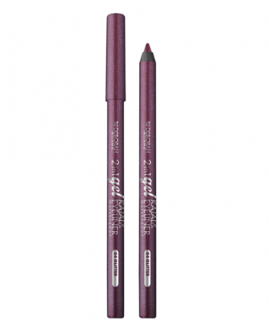 DEBORAH MILANO MATITA OCCHI 2IN1 GEL KAJAL & EYELINER WATERPROOF N.04 BURGUNDY MAT