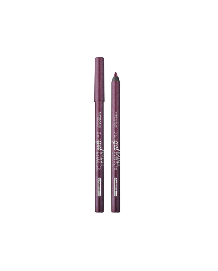DEBORAH MILANO MATITA OCCHI 2IN1 GEL KAJAL & EYELINER WATERPROOF N.04 BURGUNDY MAT