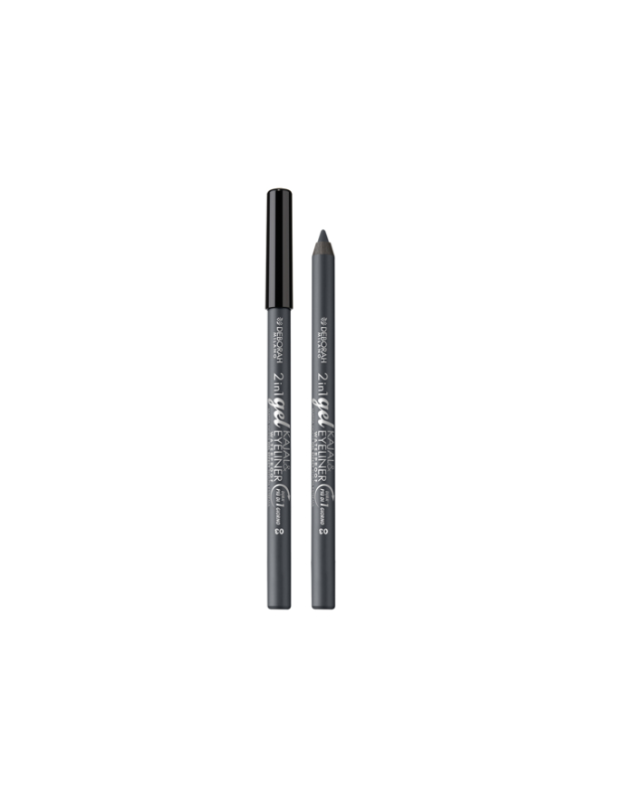 DEBORAH MILANO MATITA OCCHI 2IN1 GEL KAJAL & EYELINER WATERPROOF N.03 GREY
