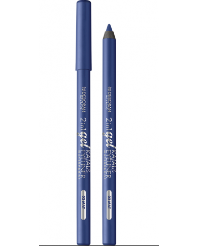 DEBORAH MILANO MATITA OCCHI 2IN1 GEL KAJAL & EYELINER WATERPROOF N.02 BLUE MAT