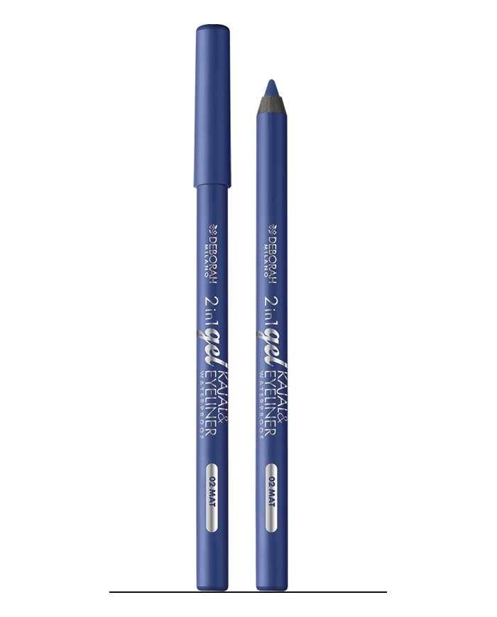 DEBORAH MILANO MATITA OCCHI 2IN1 GEL KAJAL & EYELINER WATERPROOF N.02 BLUE MAT