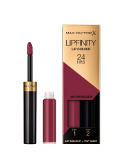 MAX FACTOR LIPFINITY 190 INDULGENT ROSSETTO 24H LIPSTICK + TOP COAT 2ML