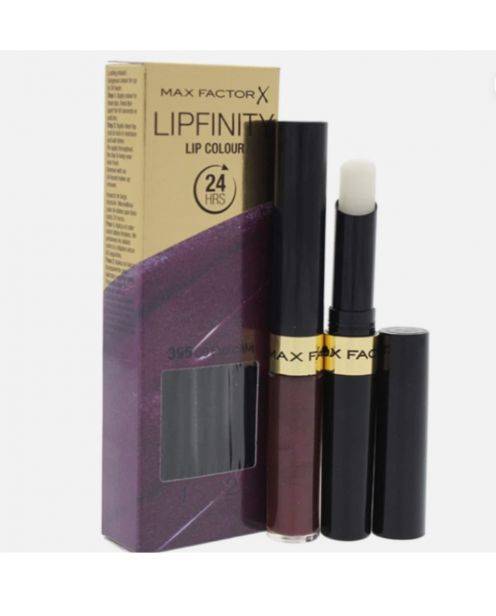 Max Factor Lipfinity 395 SO EXQUISITE - Rossetto Indelebile + Balsamo - Originale