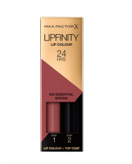 MAX FACTOR LIPFINITY 350 ESSENTIAL BROWN ROSSETTO INDELEBILE + BALSAMO